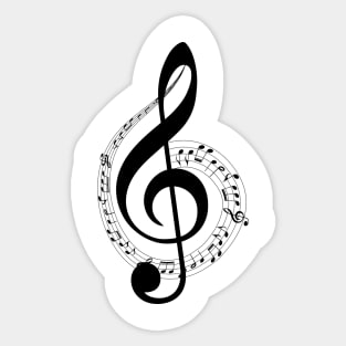 Funny Music Design Sticker